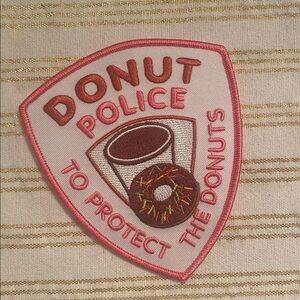 Donut Police Embroidered Patch